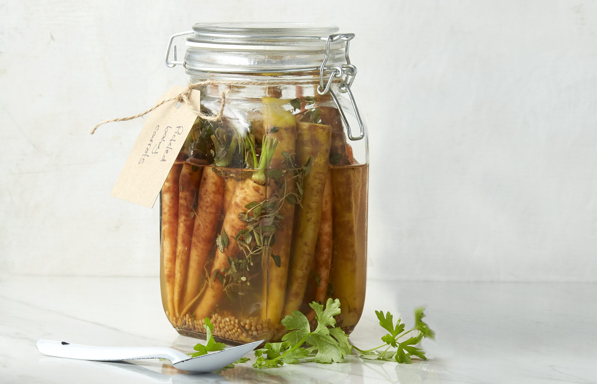 Pickled baby carrots
