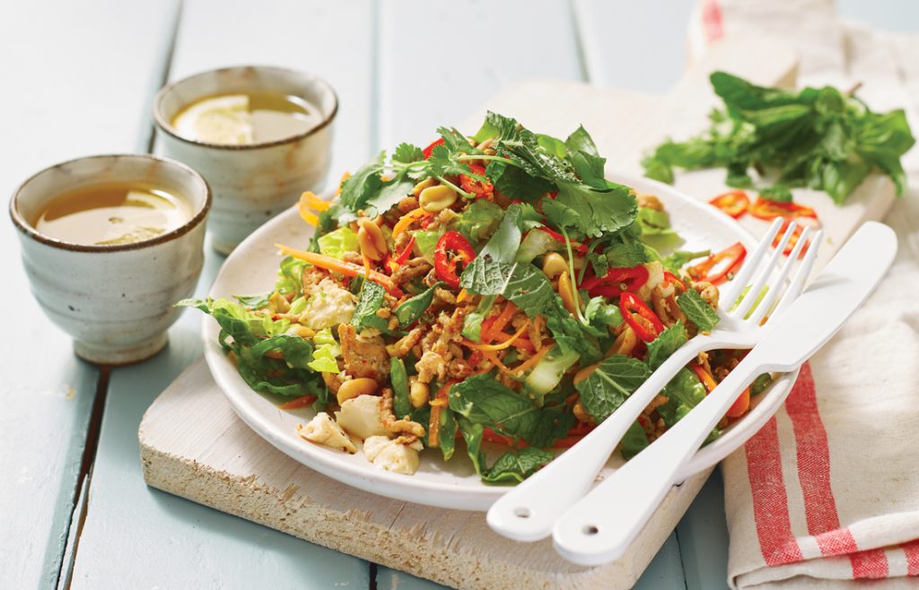 Pork and tofu laab