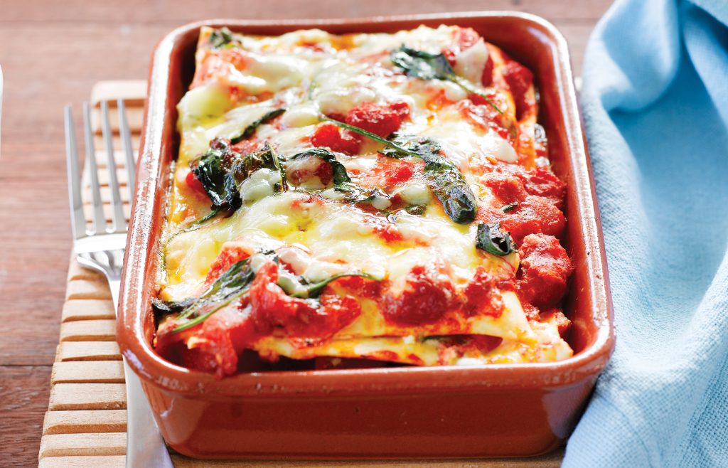 Pumpkin and spinach individual lasagnes Pumpkin and spinach individual lasagnes