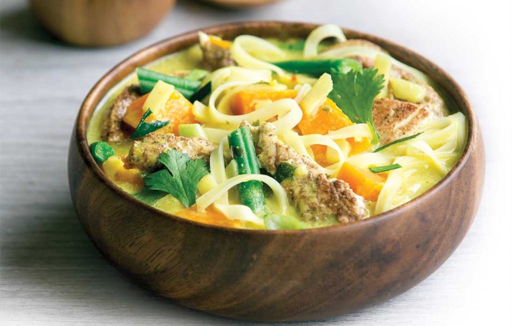 Quick chicken laksa