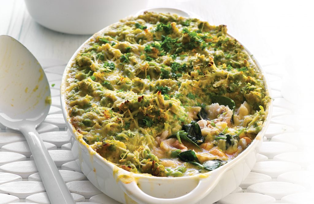 Quick fish and pea pie Quick fish and pea pie