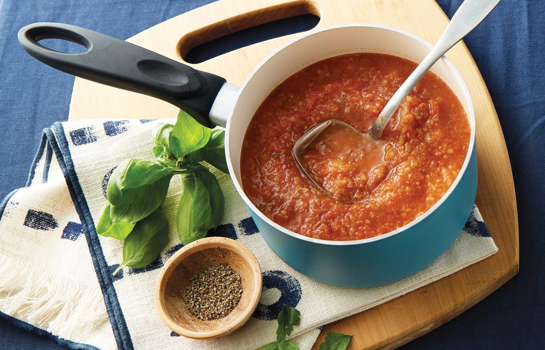 Rich vege-packed tomato sauce