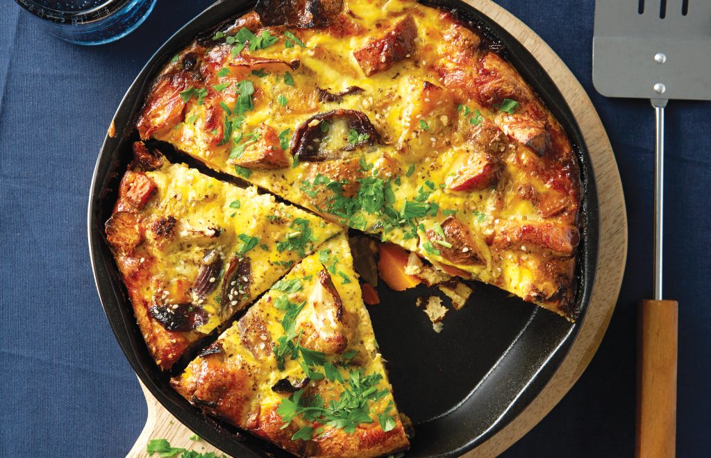 Roast vegetable frittata Roast vegetable frittata