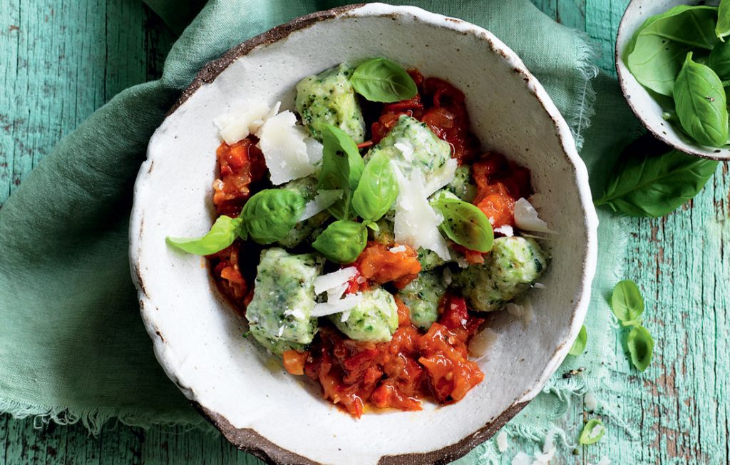 Roasted broccoli gnocchi