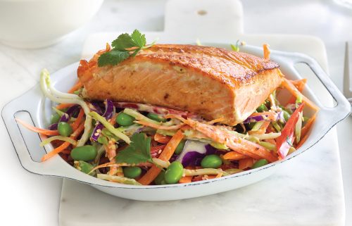 salmon on a plate
