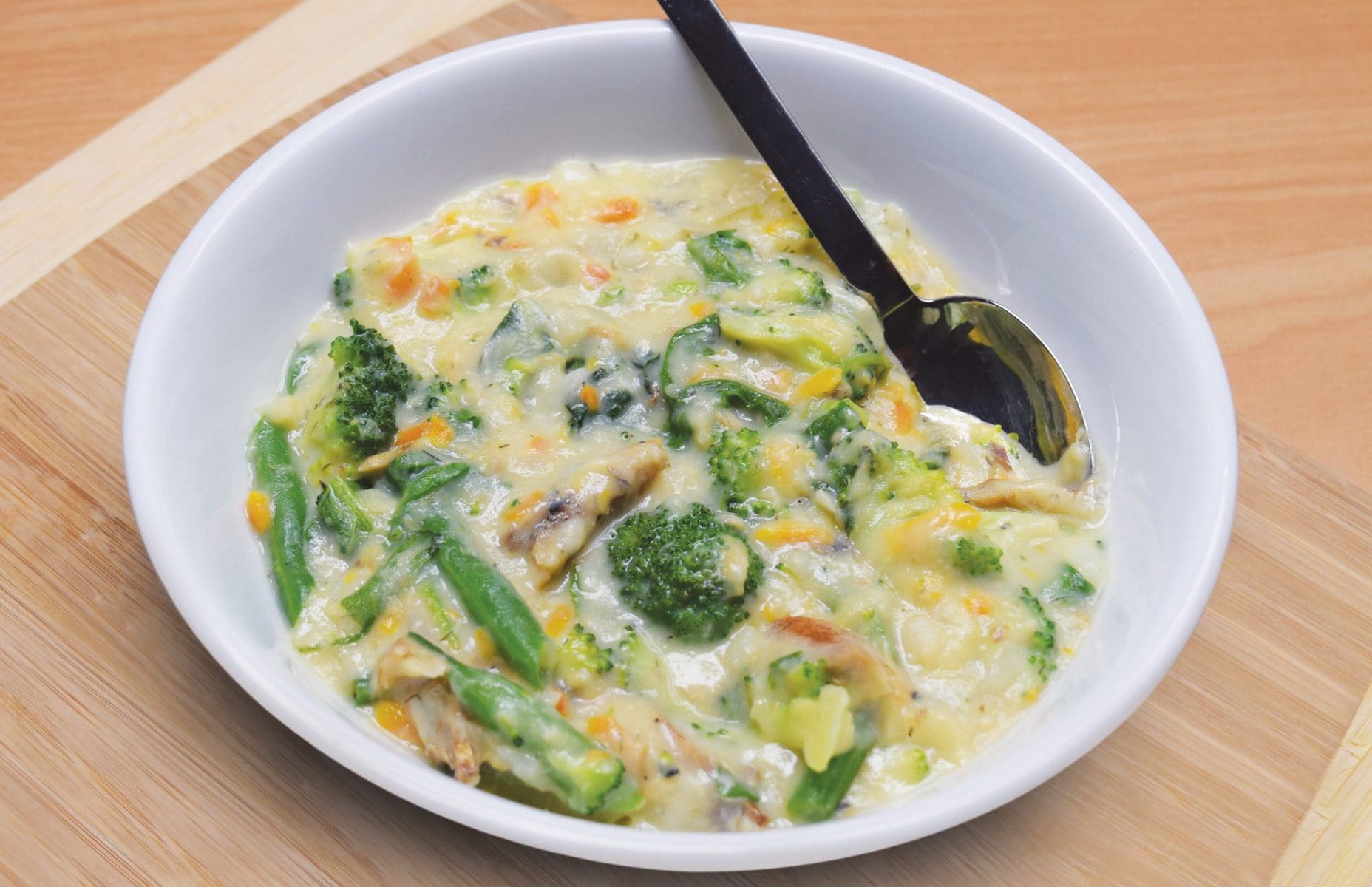 Seafood and vege chowder