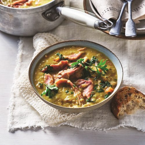 Slow-cooker pea and ham soup