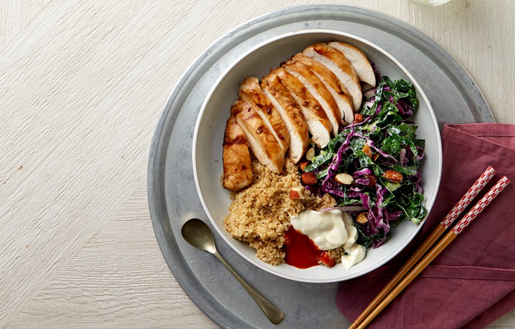 Soy ginger chicken with winter slaw Soy ginger chicken with winter slaw