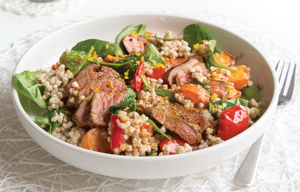 Spiced lamb and buckwheat salad Spiced lamb and buckwheat salad