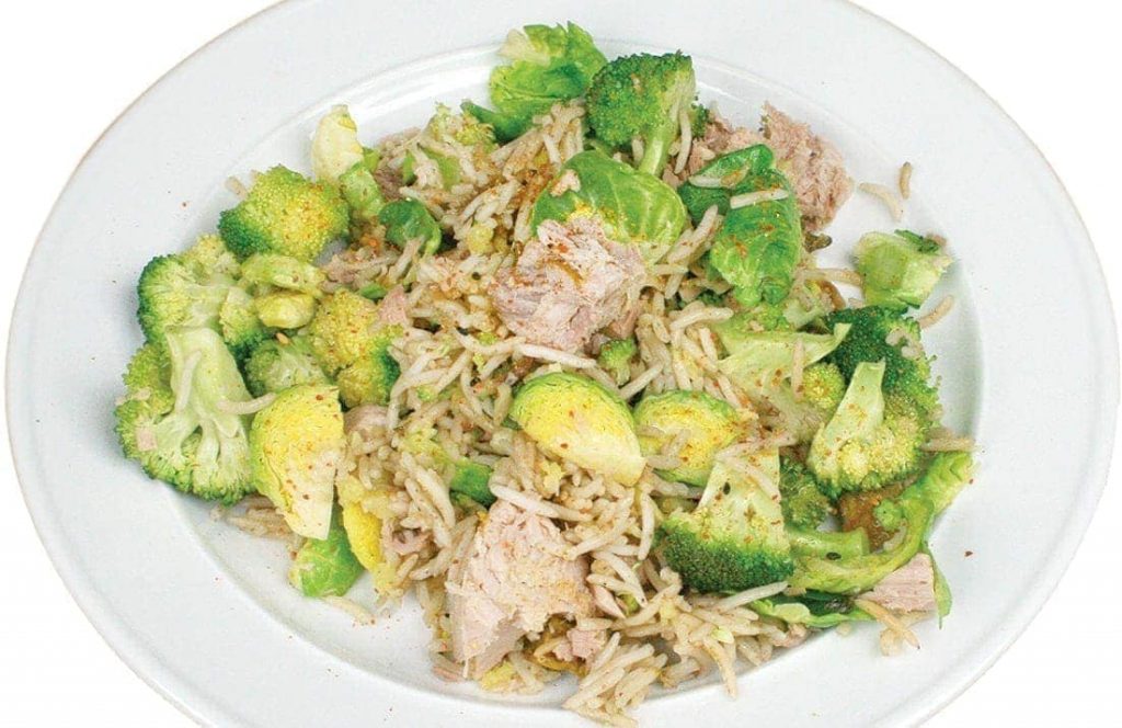 Spiced tuna and rice
