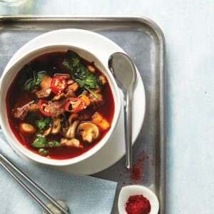 Spicy beef soup