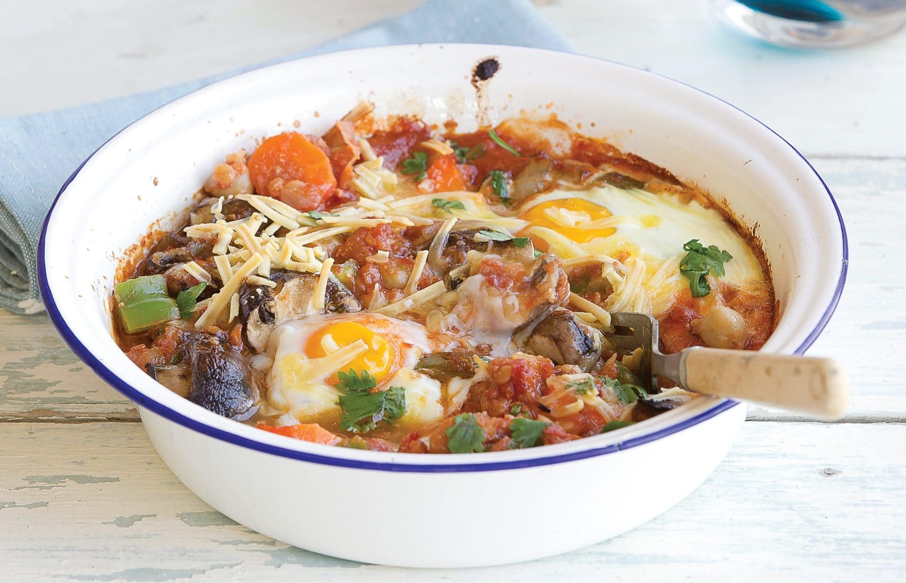 Spicy chickpea eggs