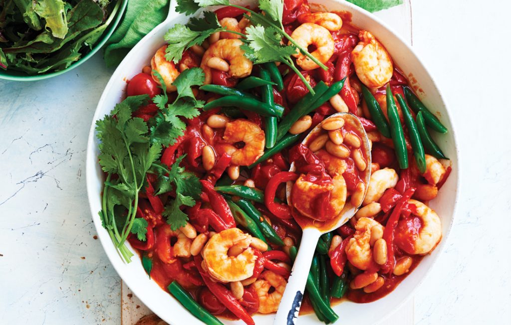 Spicy prawn and capsicum sauté Spicy prawn and capsicum sauté