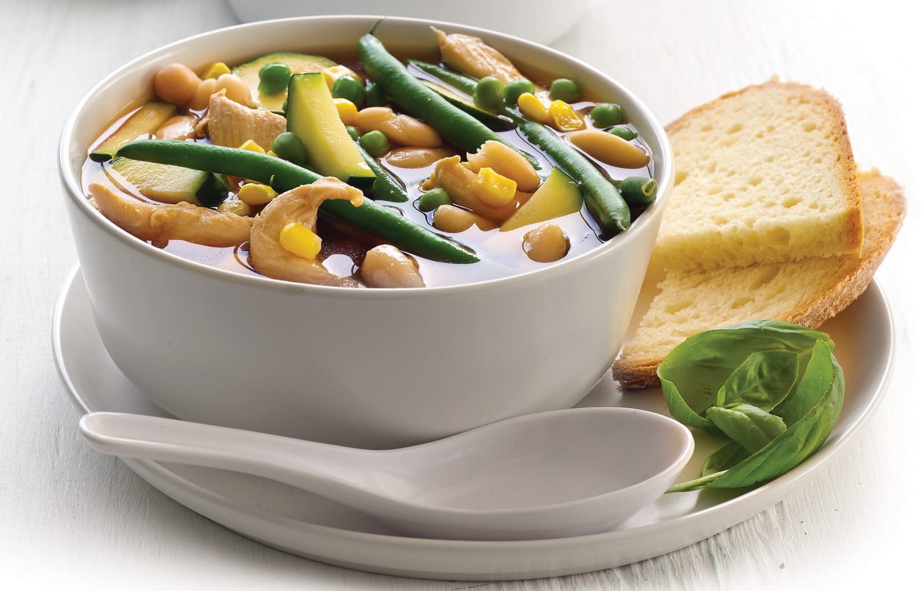 Spring chicken soup