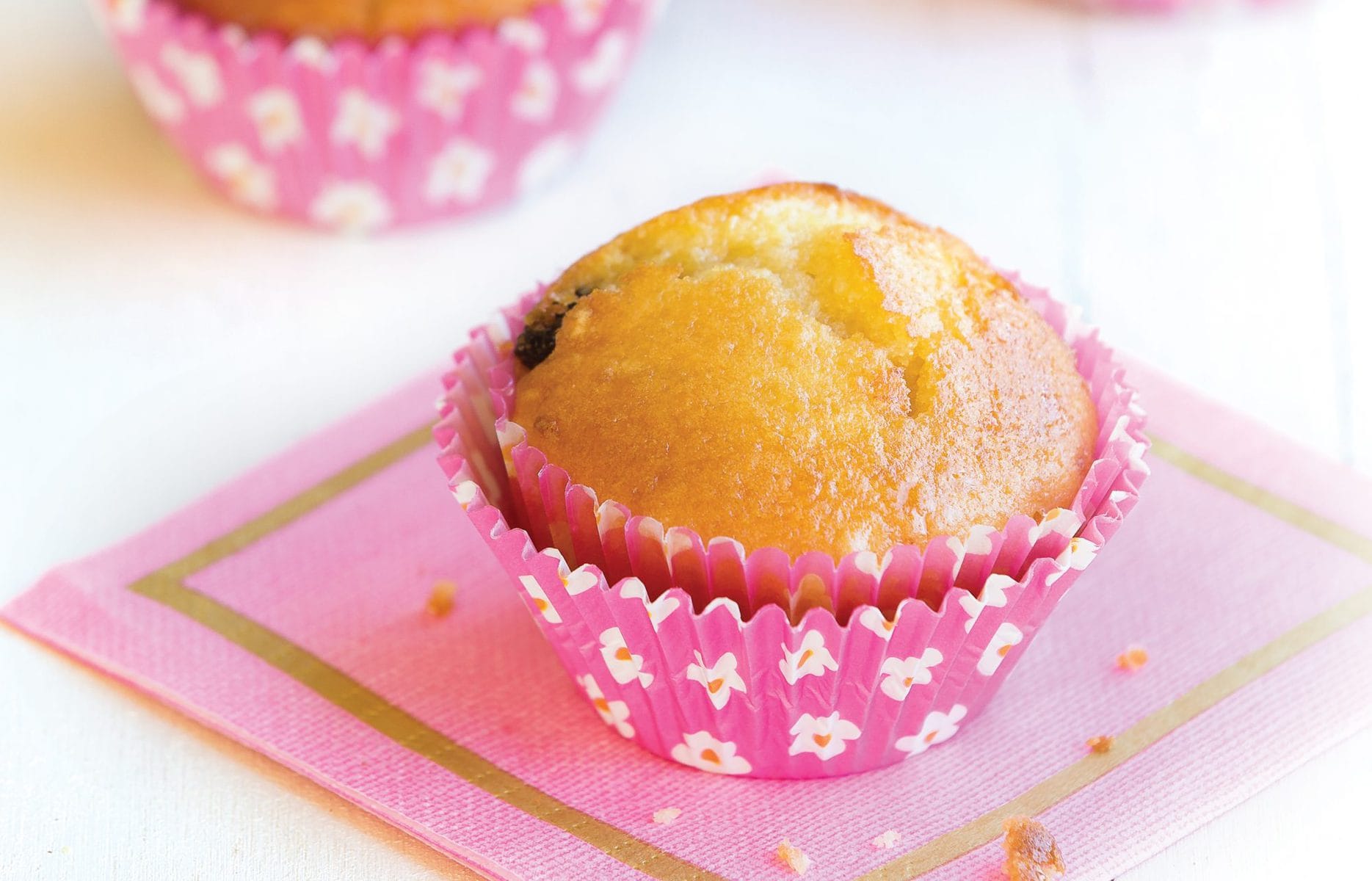 Sultana, almond and lemon muffins