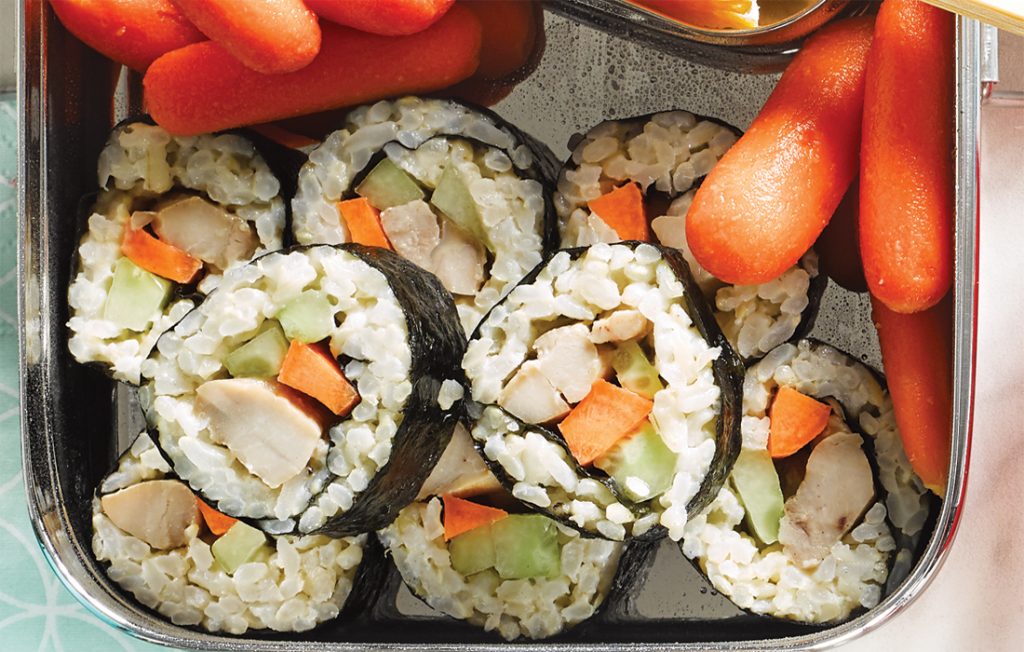 Teriyaki chicken sushi