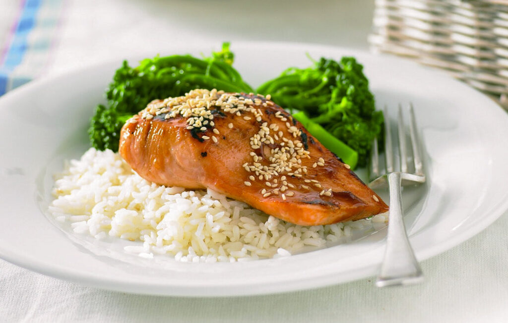 Teriyaki salmon