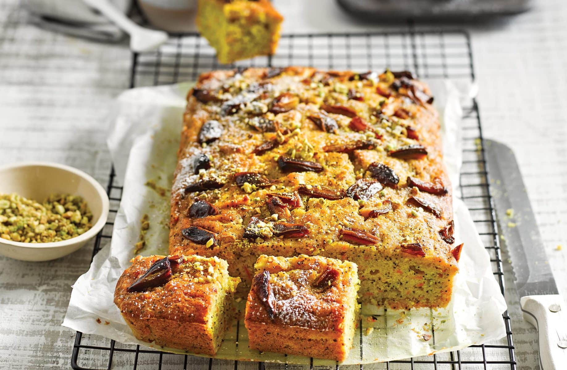 Turmeric and lemon parsnip cake