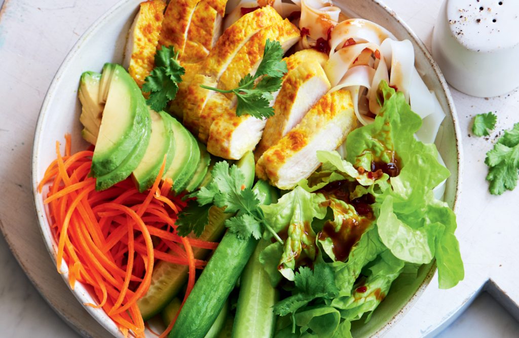 Turmeric chicken bowl