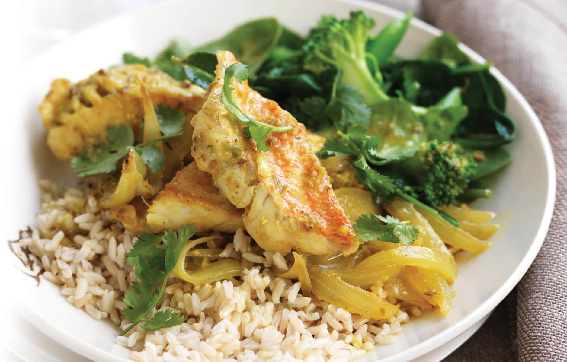 Turmeric fish curry