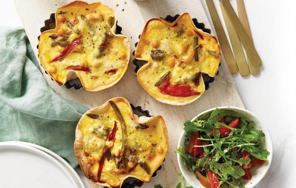 Tuscan veg taco tarts