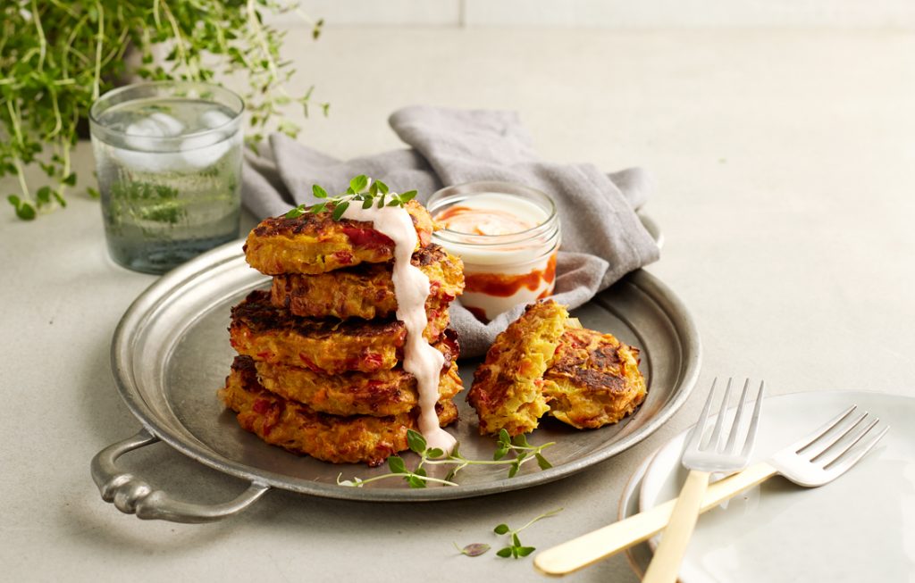 Vegie drawer cheesy fritters