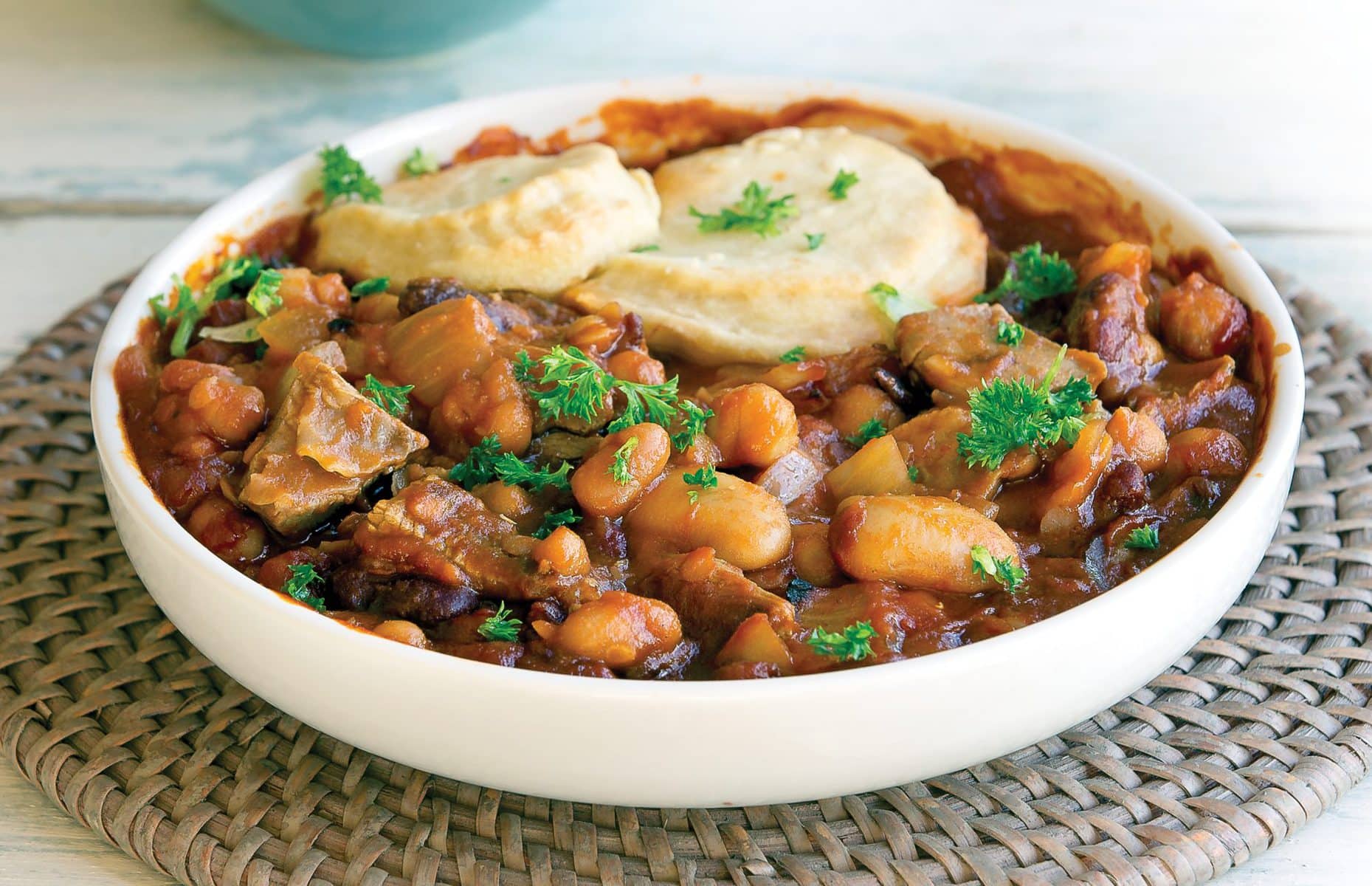 Winter lamb cobbler