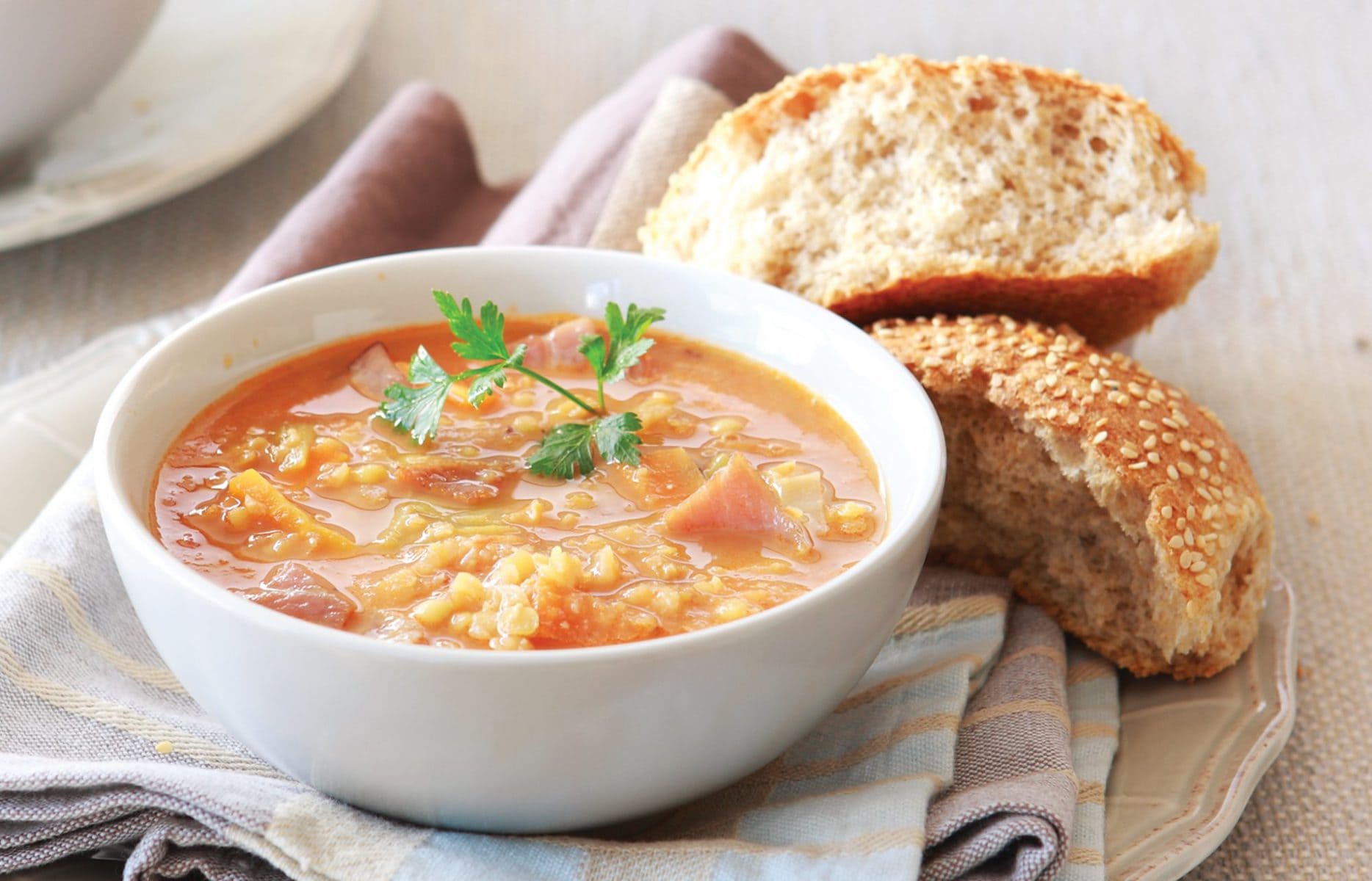 Winter lentil soup