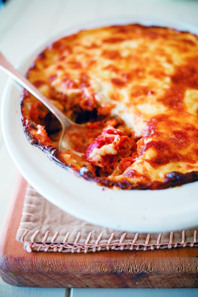 All seasons vege pasta bake