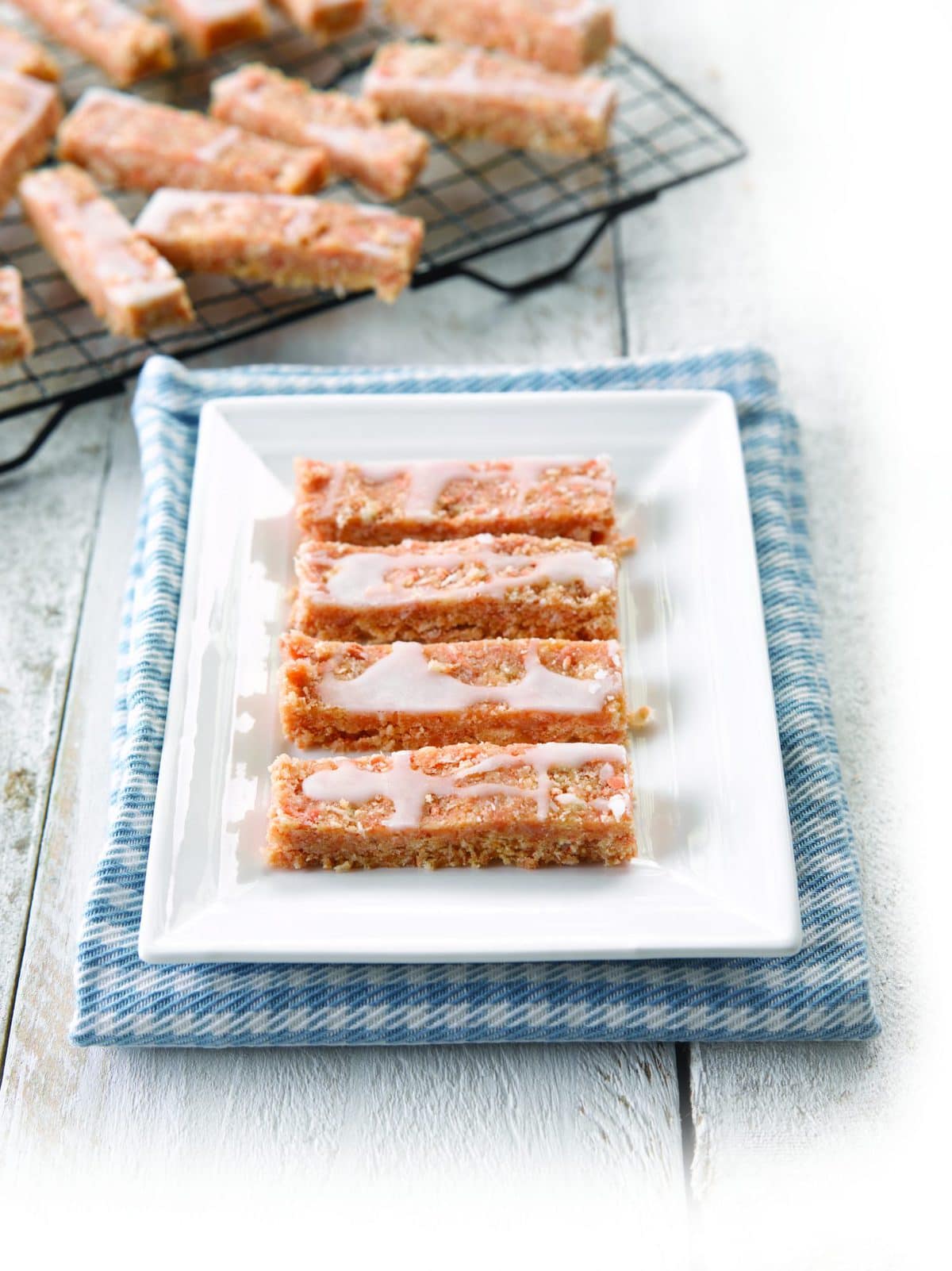 Almond, coconut and lemon slice
