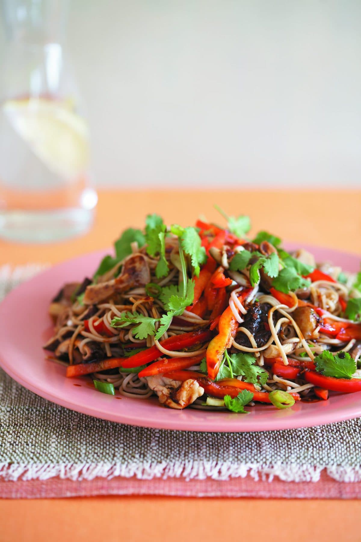 Asian-style warm mushroom salad