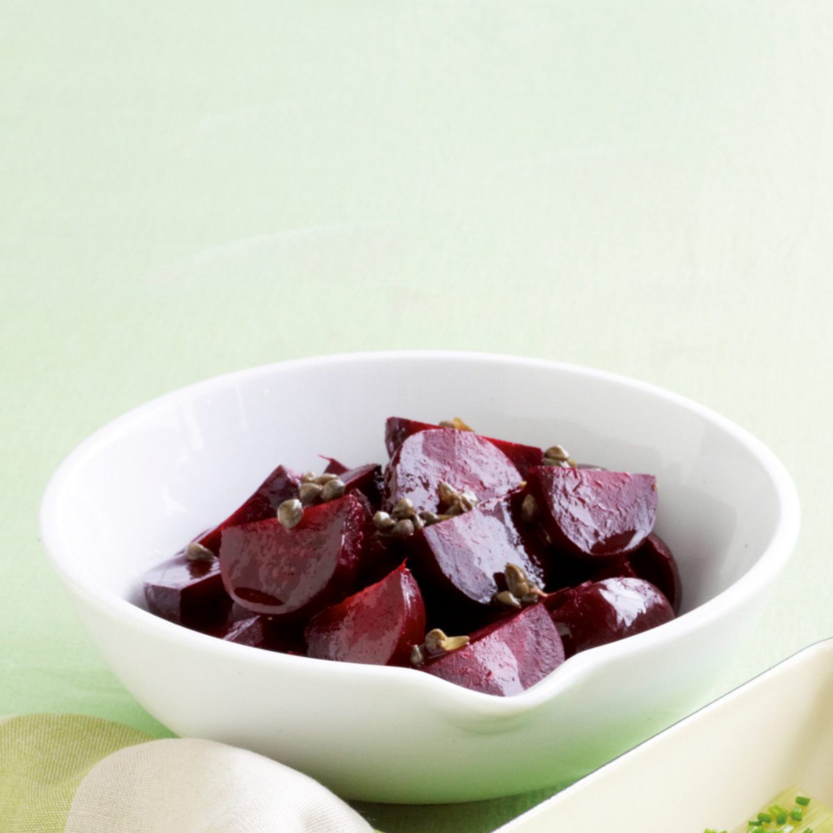 Baby beetroot with caper dressing