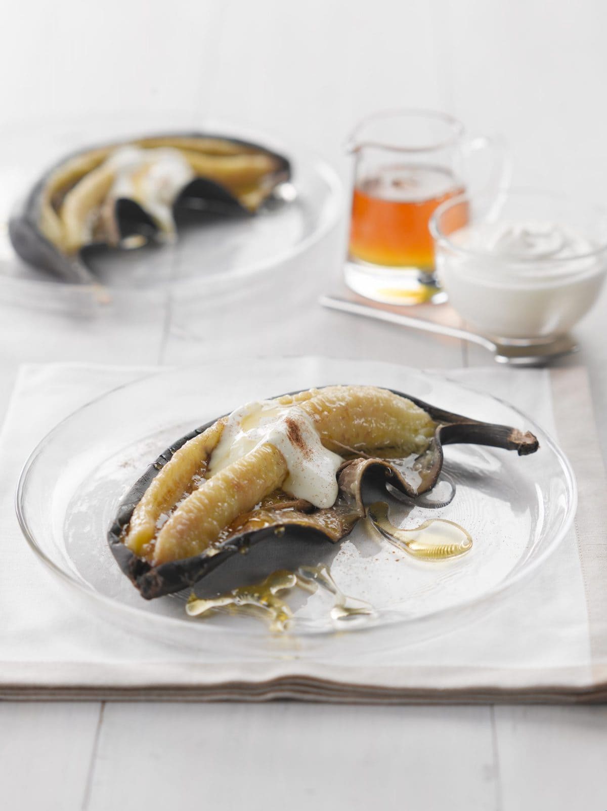 Baked bananas with honey