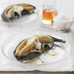 Baked bananas with honey
