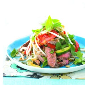 Barbecue lamb salad