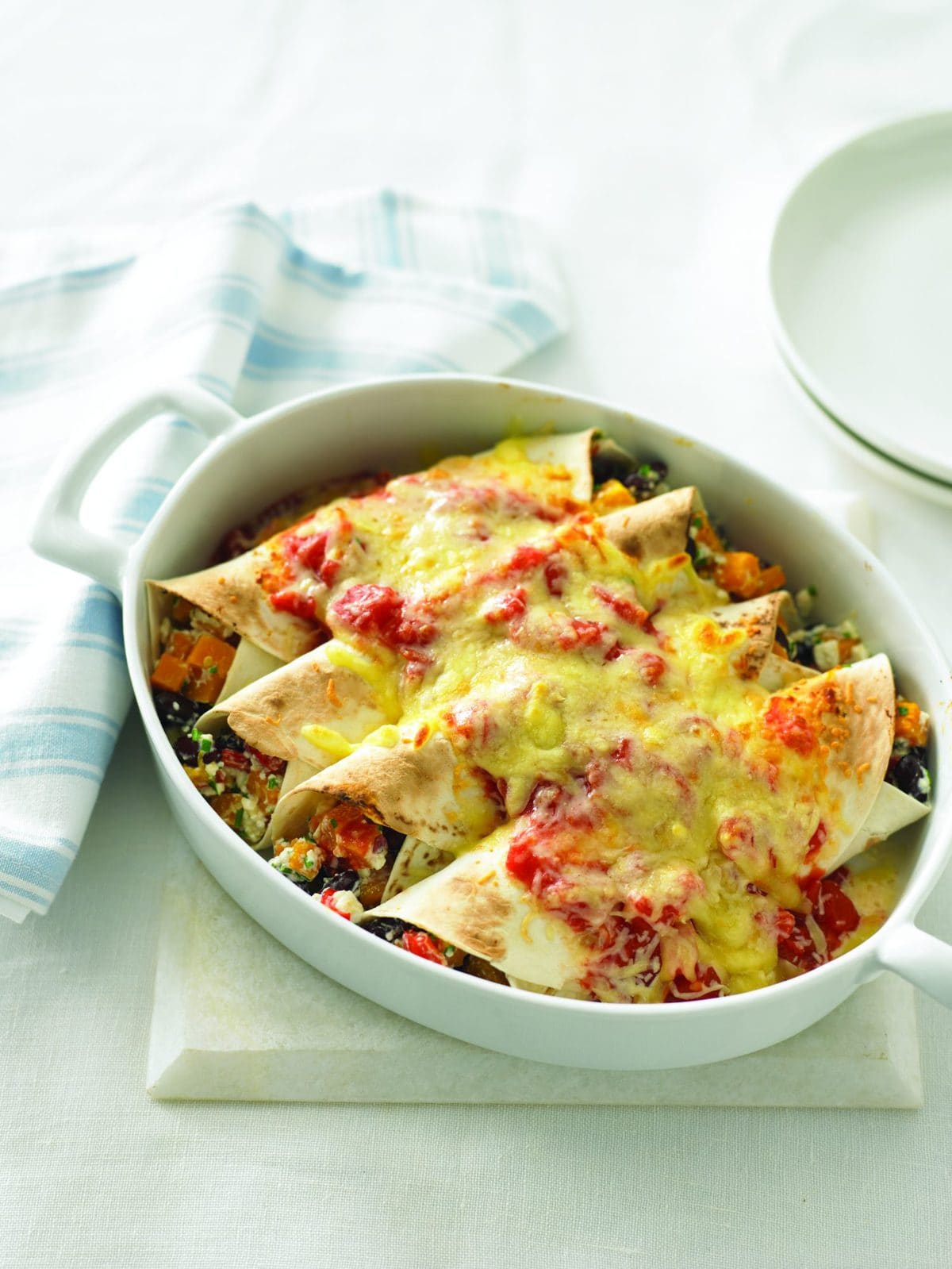 Bean and pumpkin tortillas