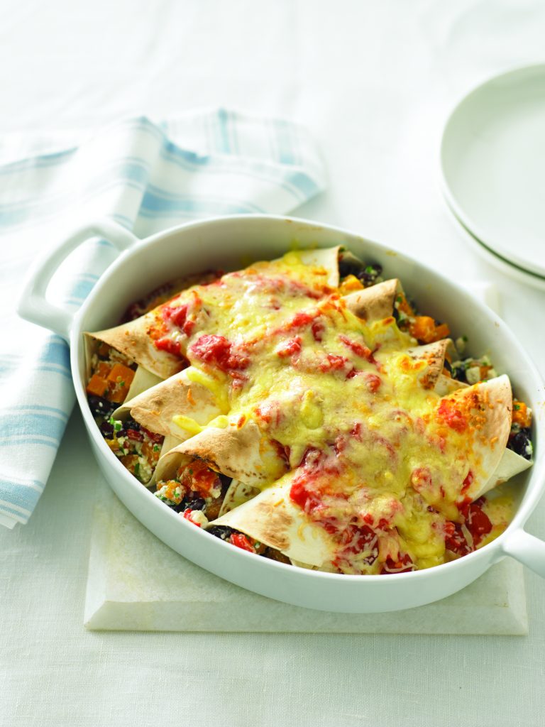 Bean and pumpkin tortillas