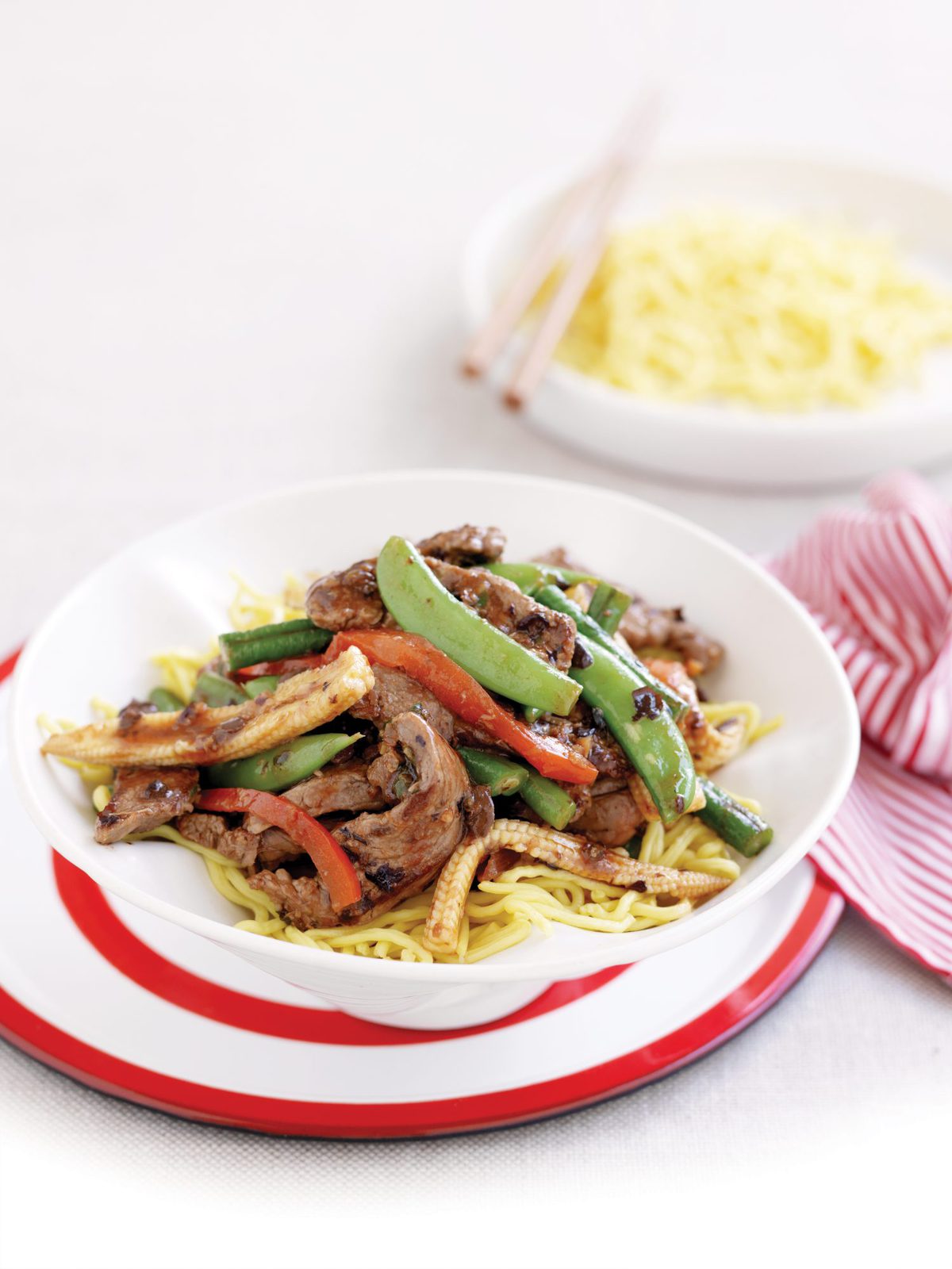 Beef and black bean stir-fry