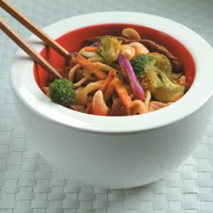 Beef and cashew stir-fry
