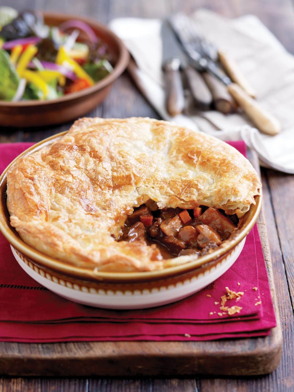 Beef and mushroom pie