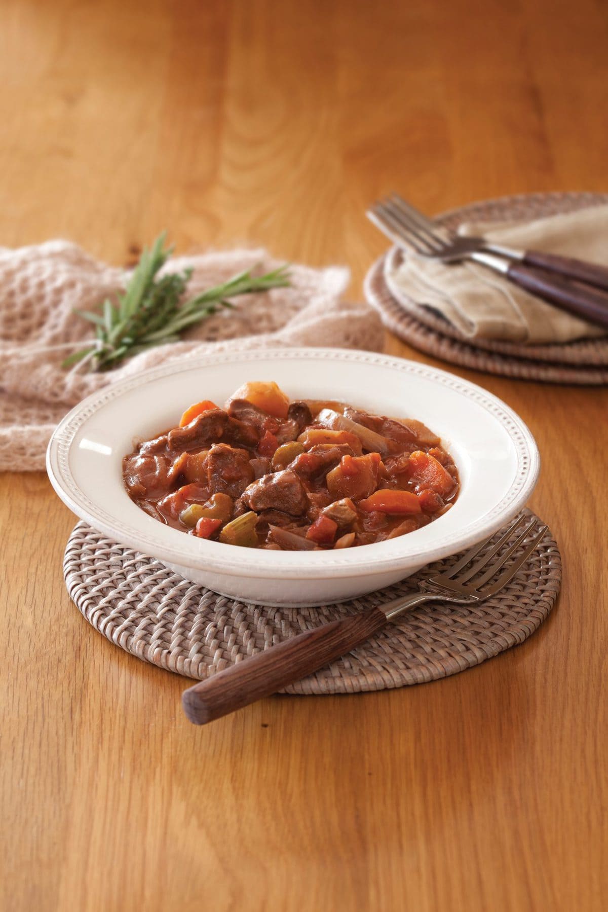Beef and red wine casserole