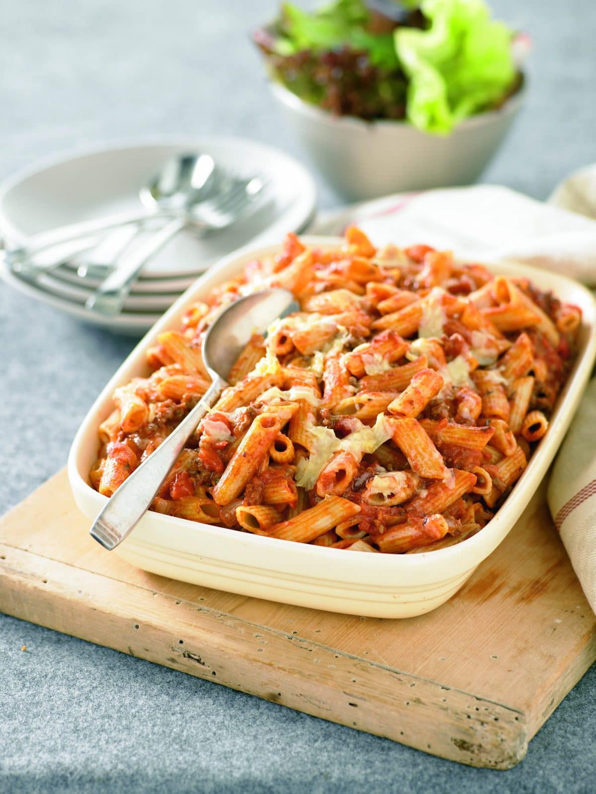 Beef and pasta bake