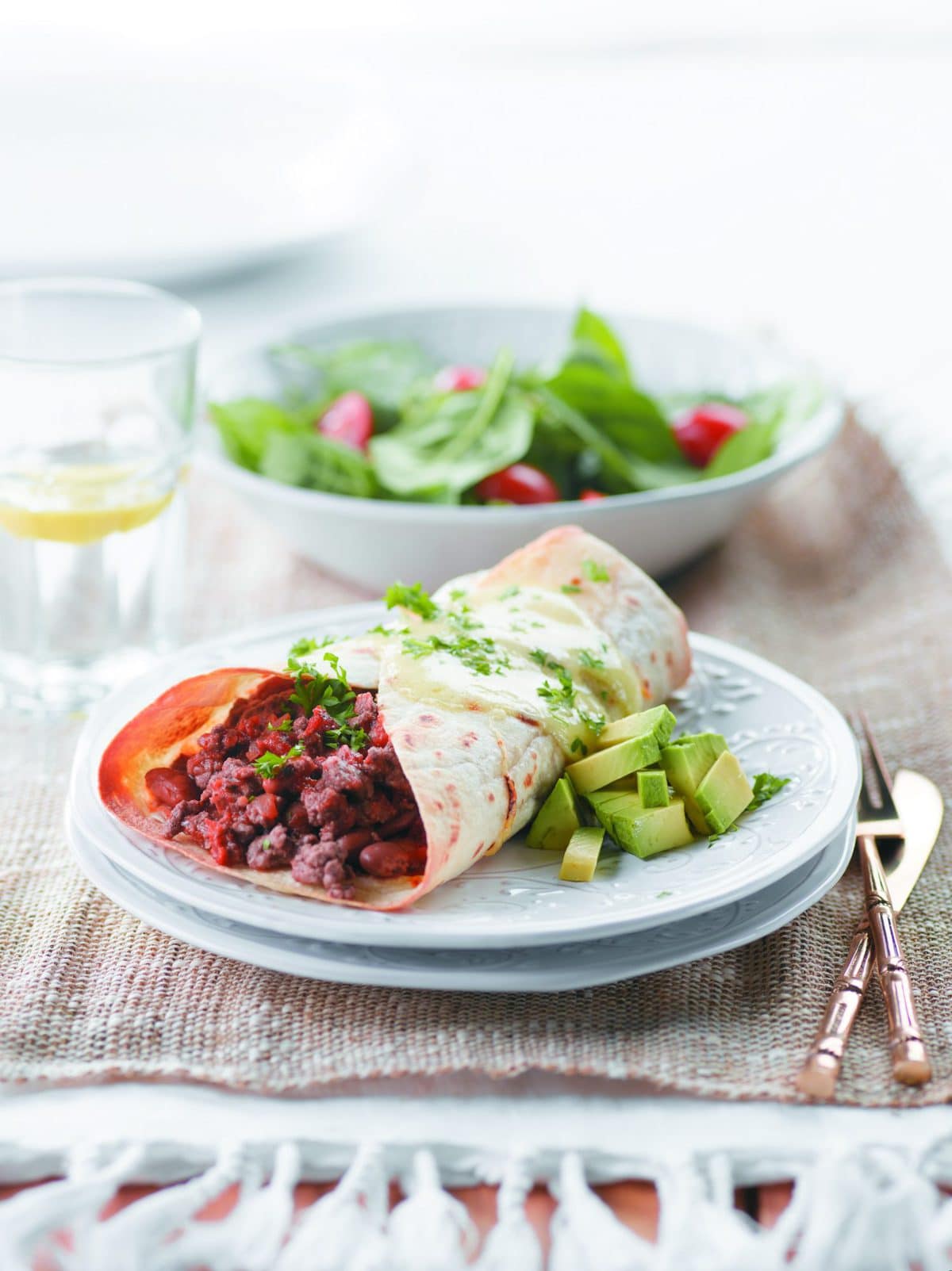 Beef enchiladas