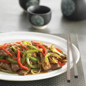 Beef in black bean sauce