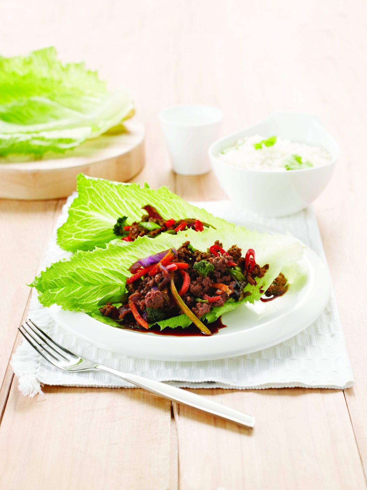 Beef san choy bau
