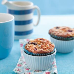 Berry and banana brunch muffins