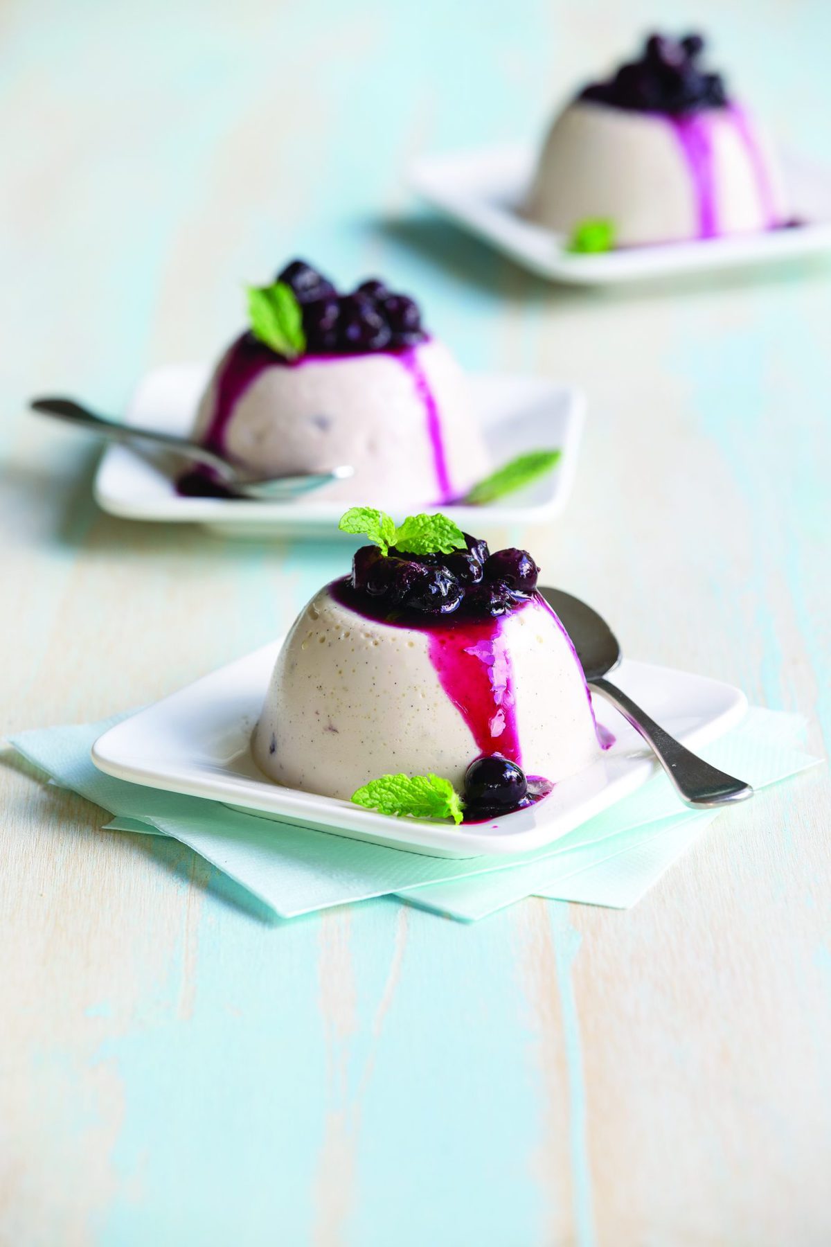 Berry pannacotta