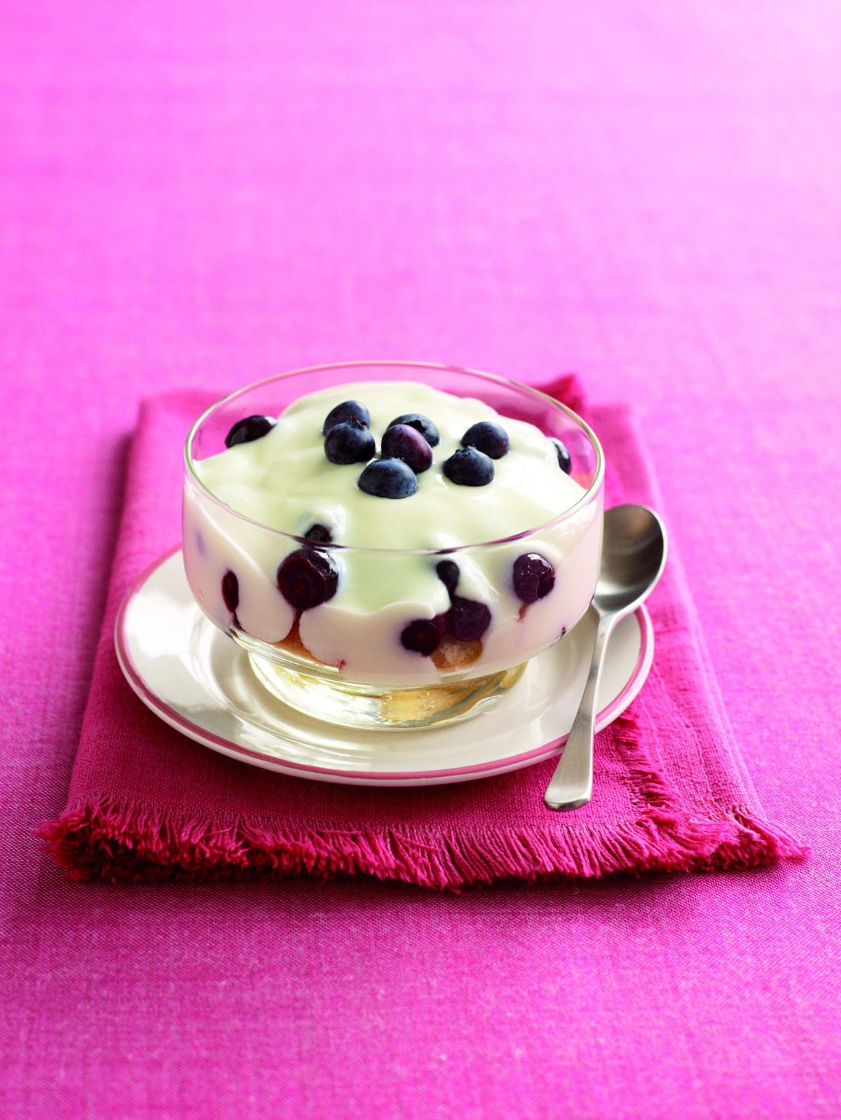 Blueberry and orange trifle