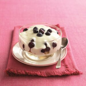 Blueberry and orange trifle