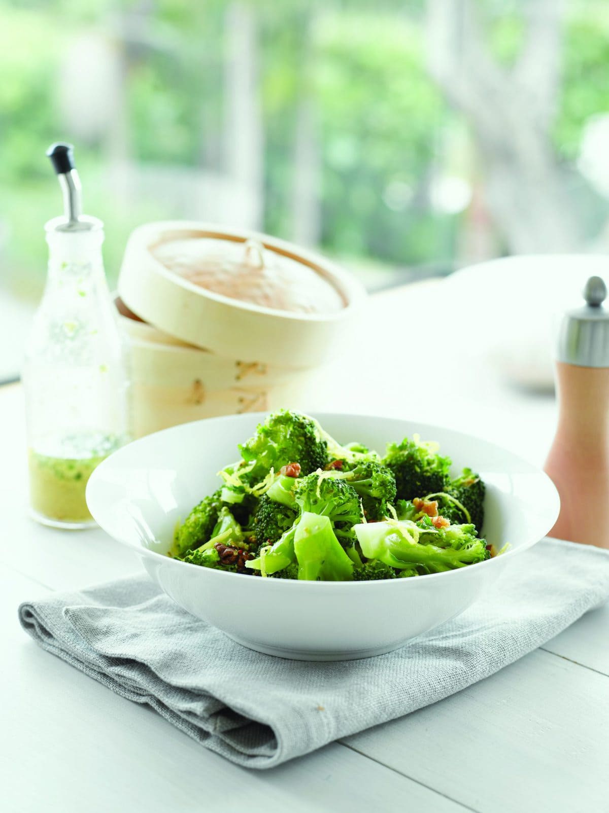 Broccoli in mustard vinaigrette